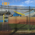 低価格の耐久性亜鉛めっき鋼の口蓋フェンス、黒粉コーティングされた柵のフェンス、高品質の黒い粉塗装式パリセード